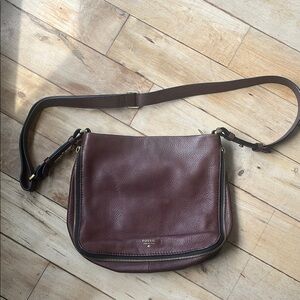 Fossil Leather Crossbody Bag Purse